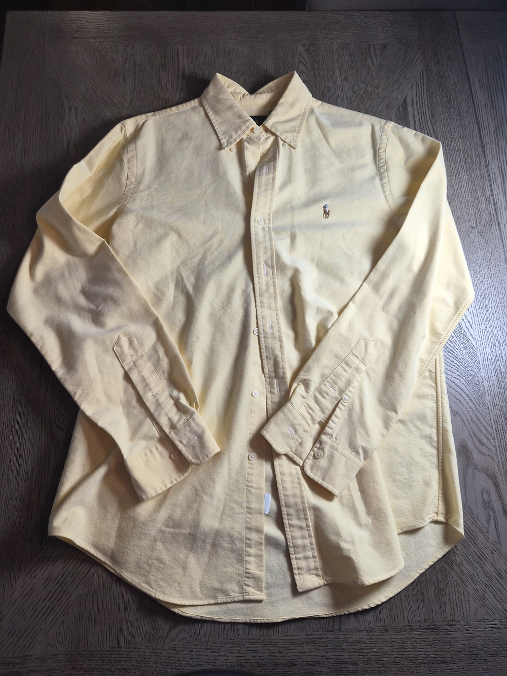 Ralph Lauren Pale Yellow Button-Down Oxford Shirt